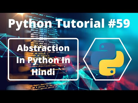 59 Abstraction In Python In Hindi Python Tutorial For Beginners