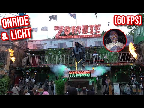 Zombie Geisterbahn (Steinbauer) - Onride & Licht [POV / 60 fps] - Beecker Kirmes 2025 in Duisburg