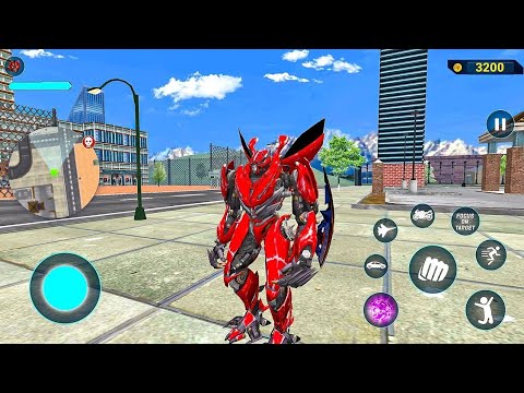 Red Mirage Multiple Transformation Jet Robot Car Game 2020 - Android Gameplay