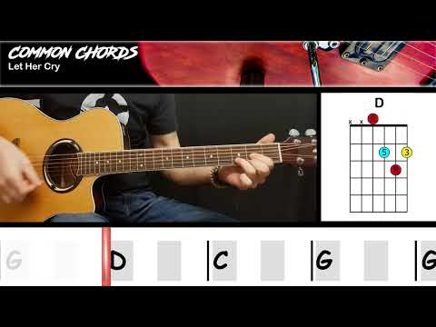 Let Her Cry - Hootie & The Blowfish | GUITAR LESSON | Common Chords