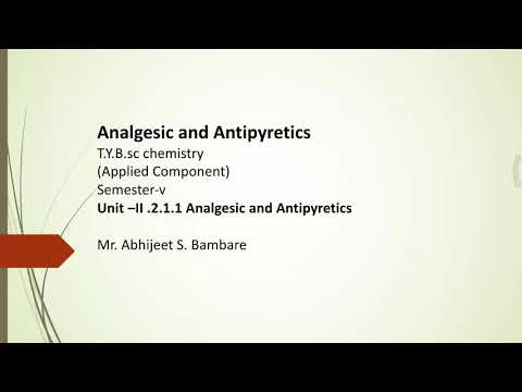Analgesic and Antipyretics Drugs