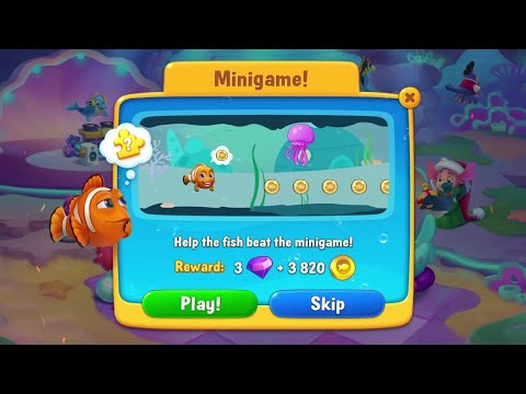 @Fishdom Level 10724 and Minigame! 🧩