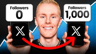 The FASTEST Way To Get 1,000 Followers On X