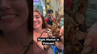 Everything I ate at a night market in Vietnam! #foodie #shorts #eating #vietnam #travel #seafood