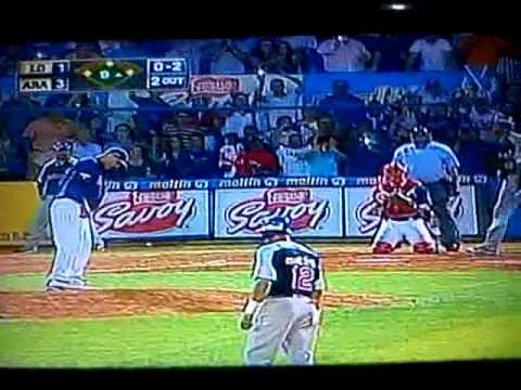 Final Tigres de Aragua Tiburones de la Guaira, ultimo out