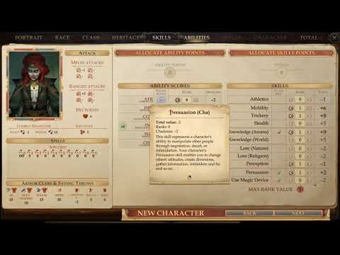 Let´s (try to) Play: Pathfinder: Kingmaker - Hard/Unfair - Sorcerer Creation Pt1