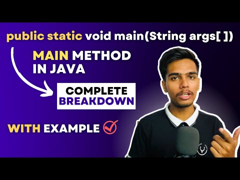 Public Static Void main in Java - Main Method in Java complete explanation | Indian Programmer