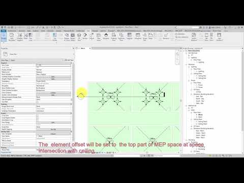 Mep Cd Script Example Distribute MEP elements automatically on ceiling