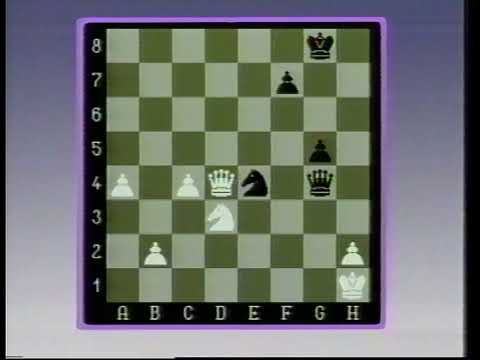 BBC2 Continuity Sat 9th May 1987 - End Titles of Chess Classic - The Three Godfathers. VHS Transfer.