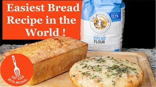 World's Easiest Bread Recipe | One pan + No Knead