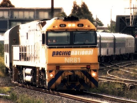 The Overland Passenger Train at Melbourne - Great Southern Railway, Australia - PoathTV