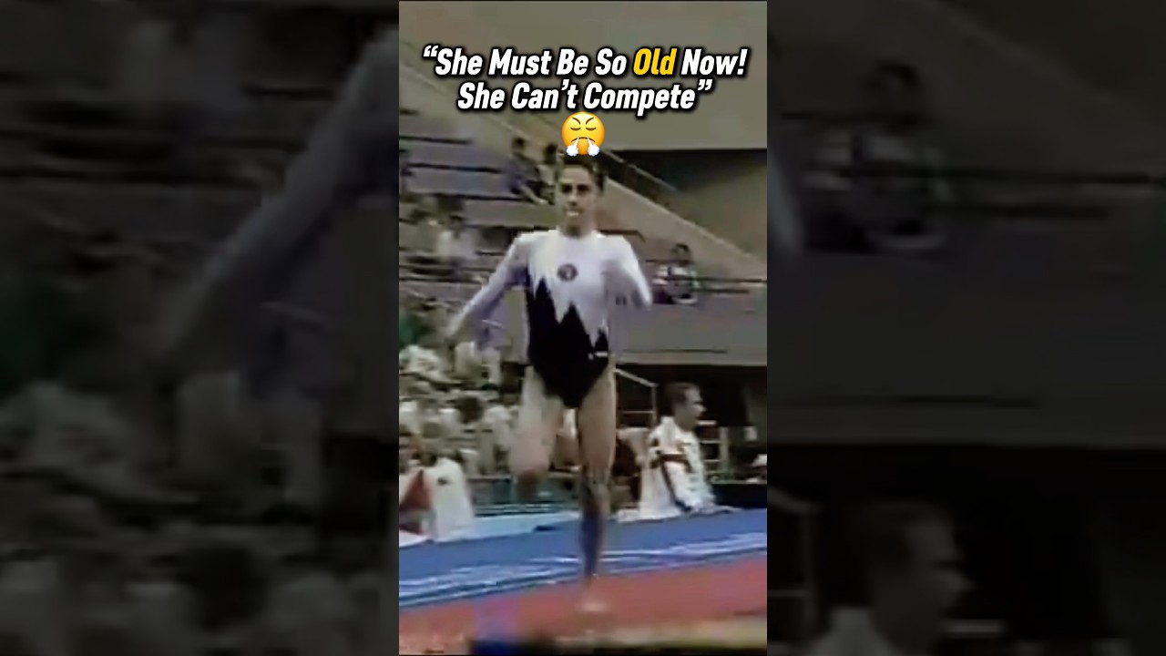 Oksana Chusovitina is still competing today!😳 #gymnastics #vault #gymnast #olympics