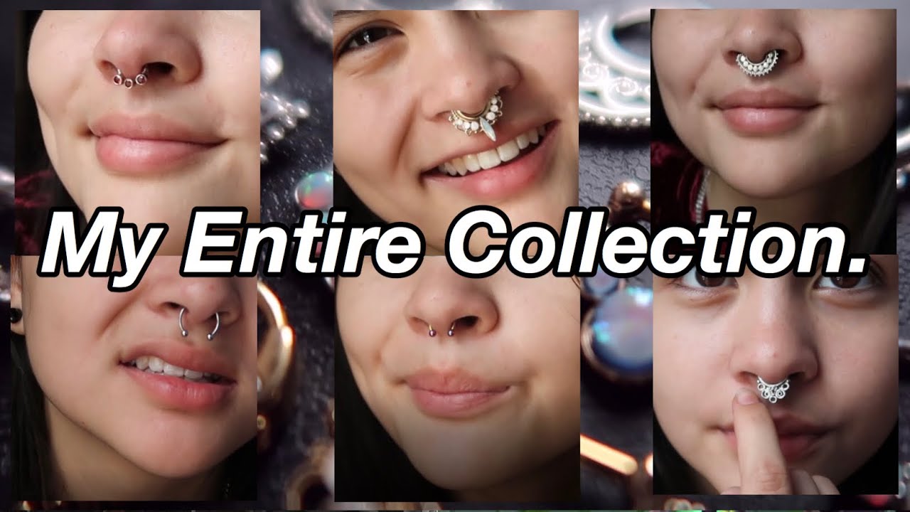 My Huge Septum Ring Collection!
