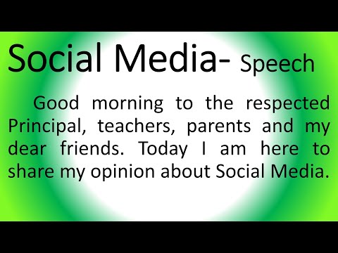 Speech on Social media in English | Social media boon or bane, advantages and disadvantages