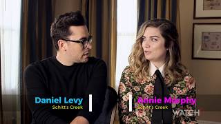 5 Funny Questions w/ Schitt's Creek's Daniel Levy, Eugene Levy, Catherine O Hara & Annie Murphy video