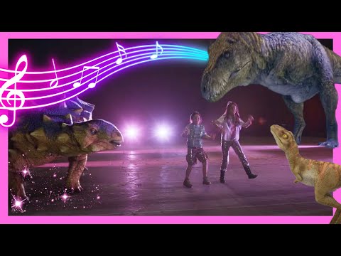 🎶 🦖 Dinosaur Song! T. Rex Roars & Triceratops Trumpets! 🎶 | @DinoKids | Dino Songs for Kids