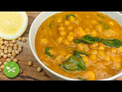 ✅ Cómo hacer GARBANZOS al CURRY con LECHE DE COCO en OLLA LENTA 