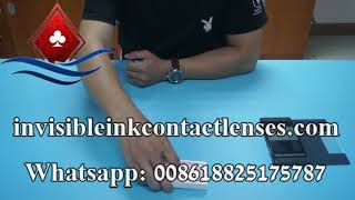 Watch poker scanner lens for barcode marked cards and poker winner predictor