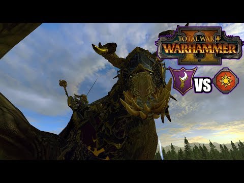 Total War: Warhammer II Battlecast #6 - (1v1) Dark Elf vs Lizardmen - Dragon's Dinnertime