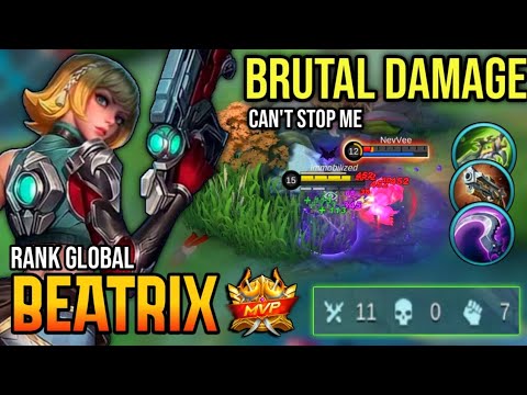 Brutal Damage! Beatrix Best Build 2022 | Top Global Beatrix Gameplay | Mobile Legends✓
