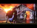 Grote brand verwoest kippenschuur in Barneveld