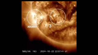 Solar Flares! X3.3- AR3869 &amp; C7.8- AR3863 #PinoAstro