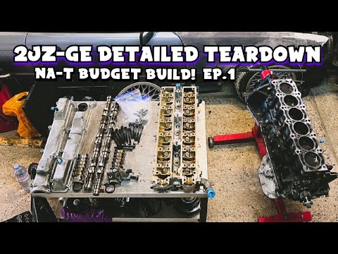 How to Strip Down a 2jz! Na-T budget build!