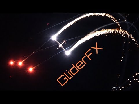 Festa al Cel 2017 - MDM-1 Fox, GliderFX night flight with fireworks! - HD 50fps