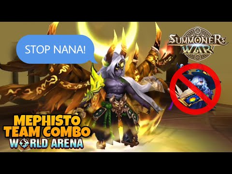 Mephisto Team Combo in World Arena ANTI NANA - Summoners War
