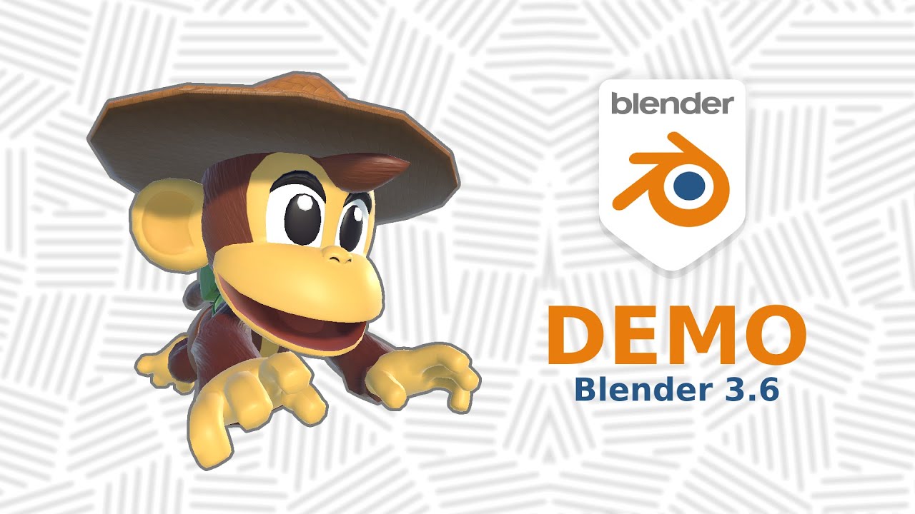 爱冒险的猴子游戏就绪 3D 角色 3D 模型