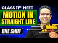 Motion In A Straight Line In ONE SHOT All Concepts PYQs Basics To Advanced Class 11 NEET