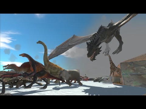 Escape from DRAGON  - NEW UPDATE Animal Revolt Battle Simulator - Escape from Monster