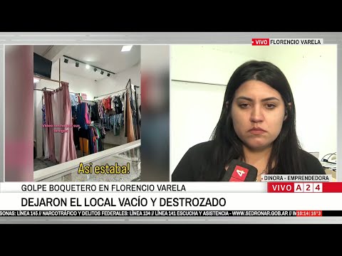 🚨 DESVALIJAN LOCAL DE ROPA EN FLORENCIO VARELA FARELA