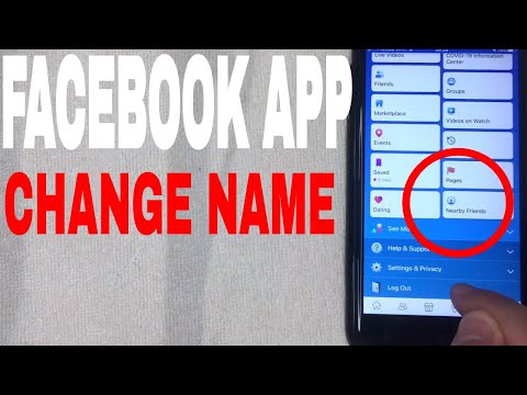 ✅  How To Change Your Name On Facebook App 🔴