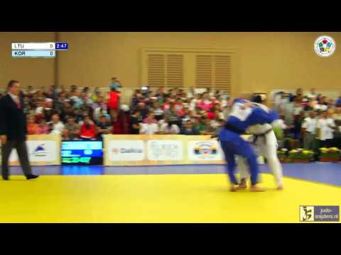 Judo 2013 World Championships Miami Cadets: Jucikas (LTU) - Lee (KOR) [-66kg]