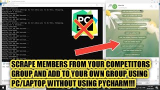 Download the video "How to Scrape telegram members and add to your group using PC without using Pycharm (Python only)"