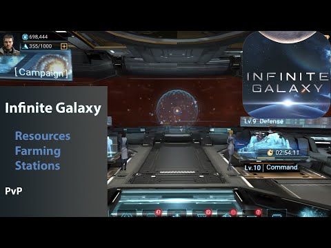 Infinite Galaxy - Farming Resources ... By Attacking Player Stations PvP