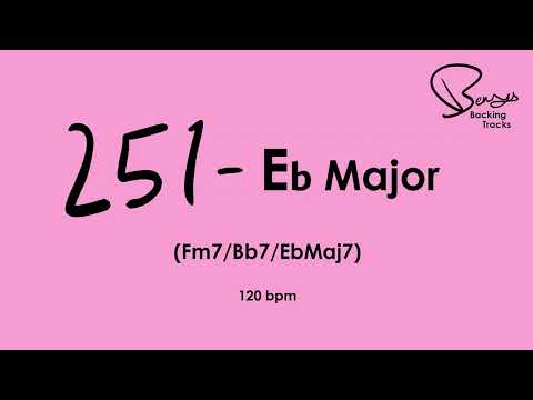 251 Eb Major Jazz Backing Track - 120 bpm