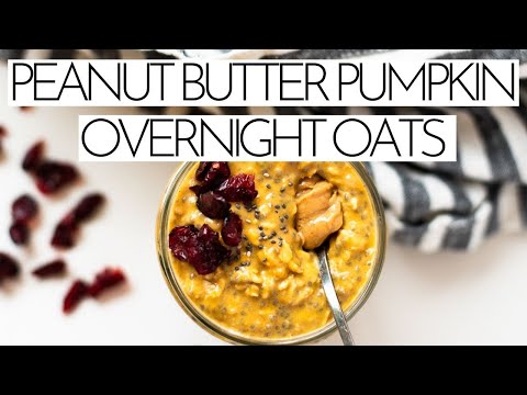 Peanut Butter Pumpkin Overnight Oats