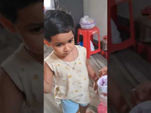 cute baby love to eat yummy ice cream