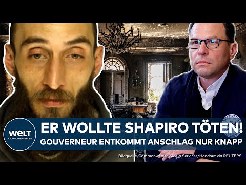 PENNSYLVANIA: Brandanschlag auf Gouverneur Shapiro – Täter dringt nachts in Residenz ein!