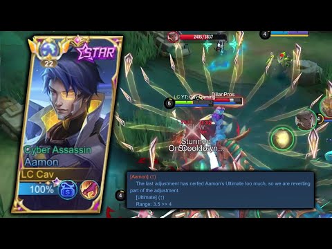 AAMON DIBUFF LAGI! Ultimate Aamon Diperbesar, Auto Pesta Kill di Land of Dawn - Mobile Legends