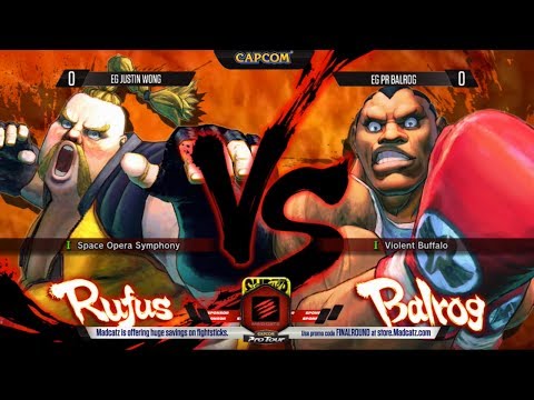 SSF4: AE - EG Justin Wong vs EG PR Balrog - Top 8 Losers Semis - Final Round 17