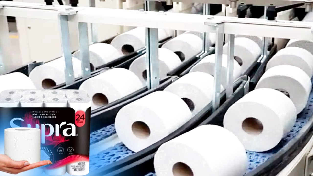 Como é Feito o Papel Higienico / Como o Papel Reciclado Vira Papel Higiênico 🧻
