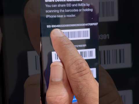 Locating Your EID Through iPhone Settings