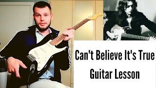 Rory Gallagher&#39;s &quot;Can&#39;t Believe It&#39;s True&quot; (Guitar Lesson)