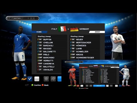 PES 2013 - Euro 2013 - Group B Matchday 3 - Italy vs Germany/Russia vs Bosnia and Herzegovina