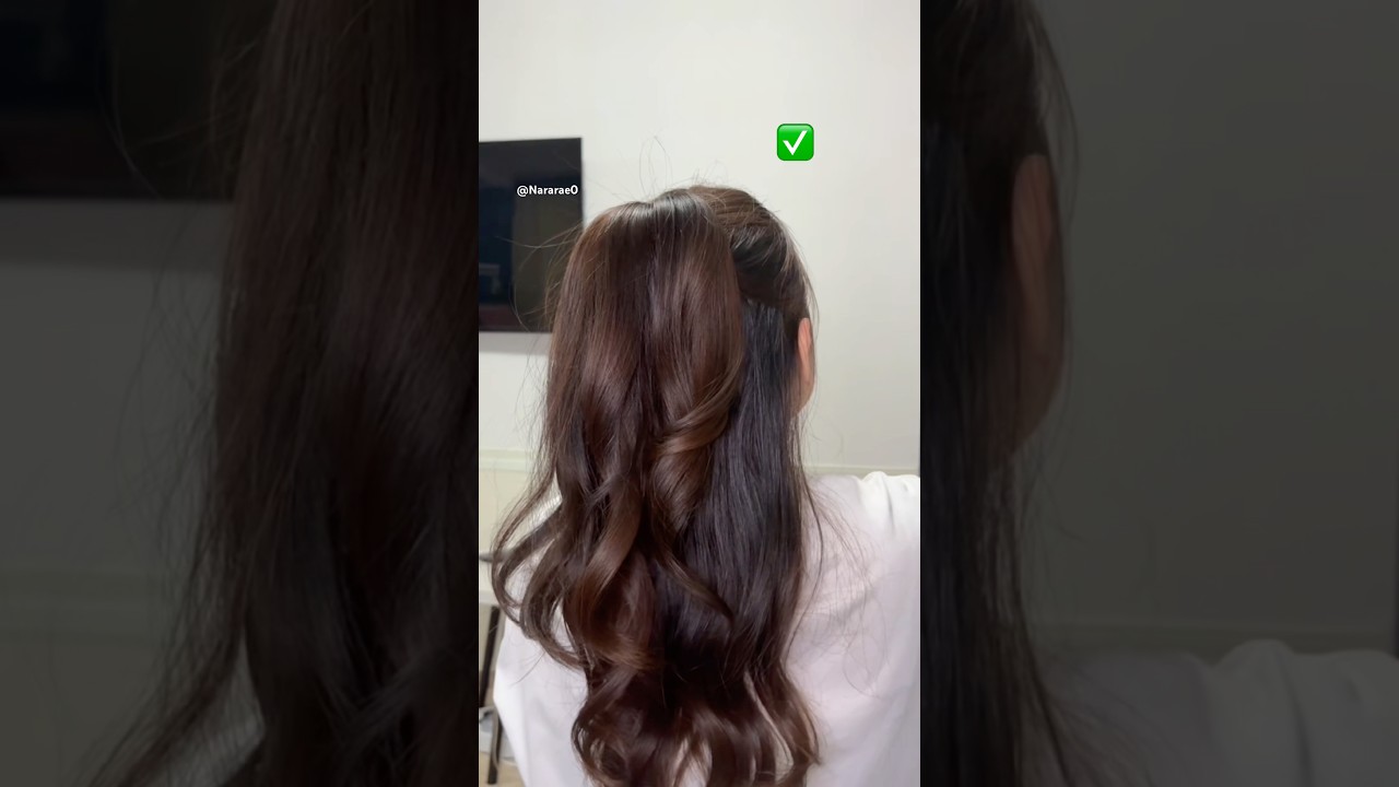 Half-up ponytail #hairstyle #youtubeshorts #beauty