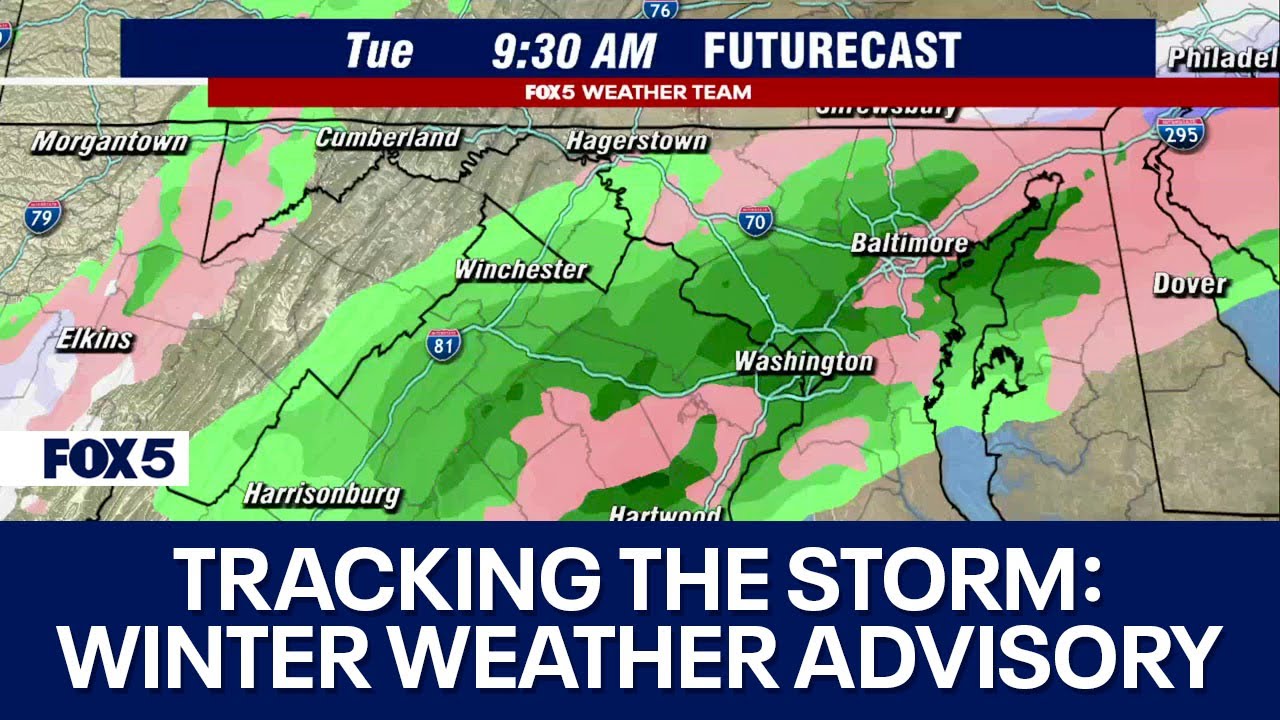 Snow showers, freezing rain in DC region on Christmas Eve morning