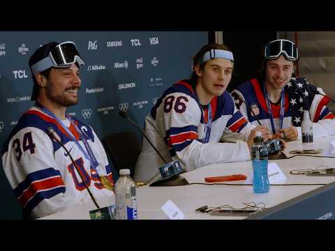 USA Men's Hockey Gold Medal Press Conference
